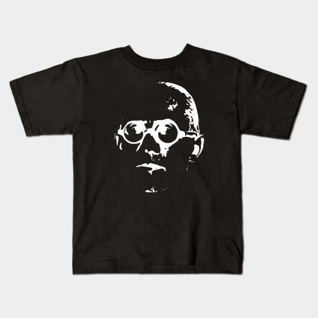 Le Corbusier - Illustration face Kids T-Shirt by SLGA Designs